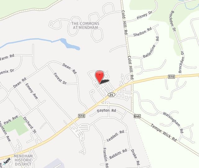 Location Map: 88 East Main St. Suite H Mendham, NJ 07945